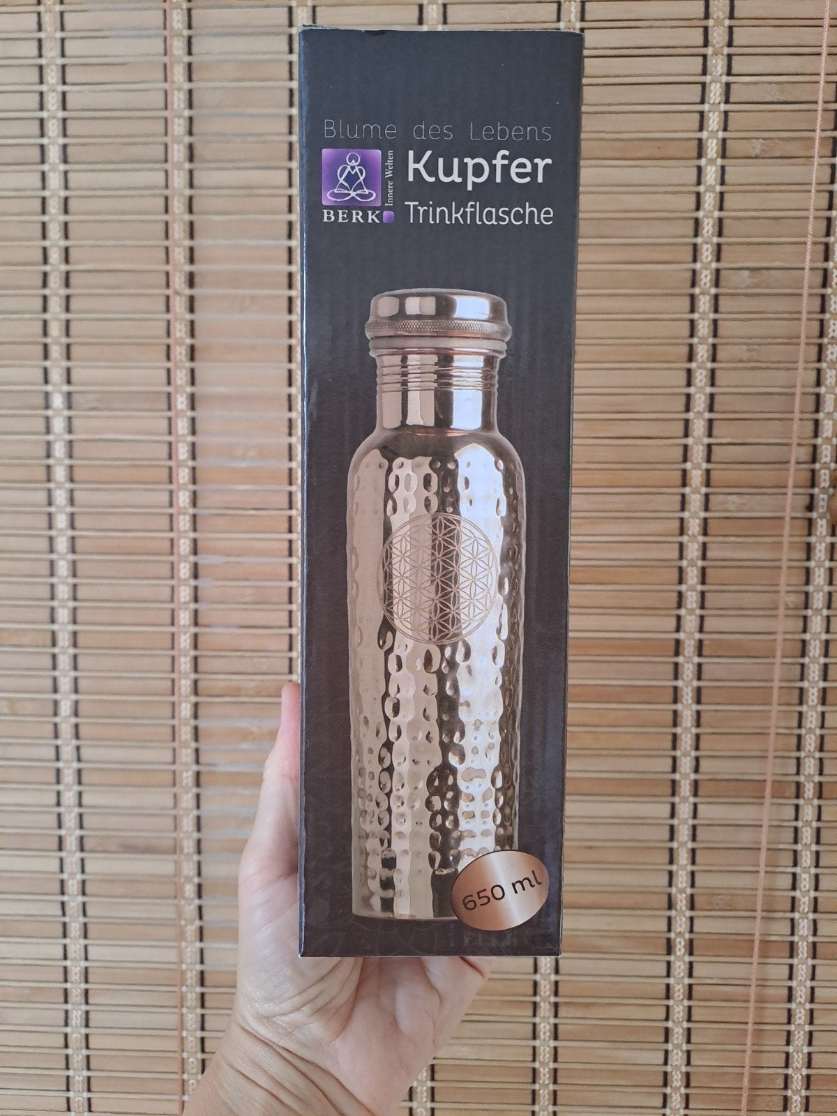 koperen drinkfles Flower of Life, Ophalen, Overige materialen, Kan, Nieuw