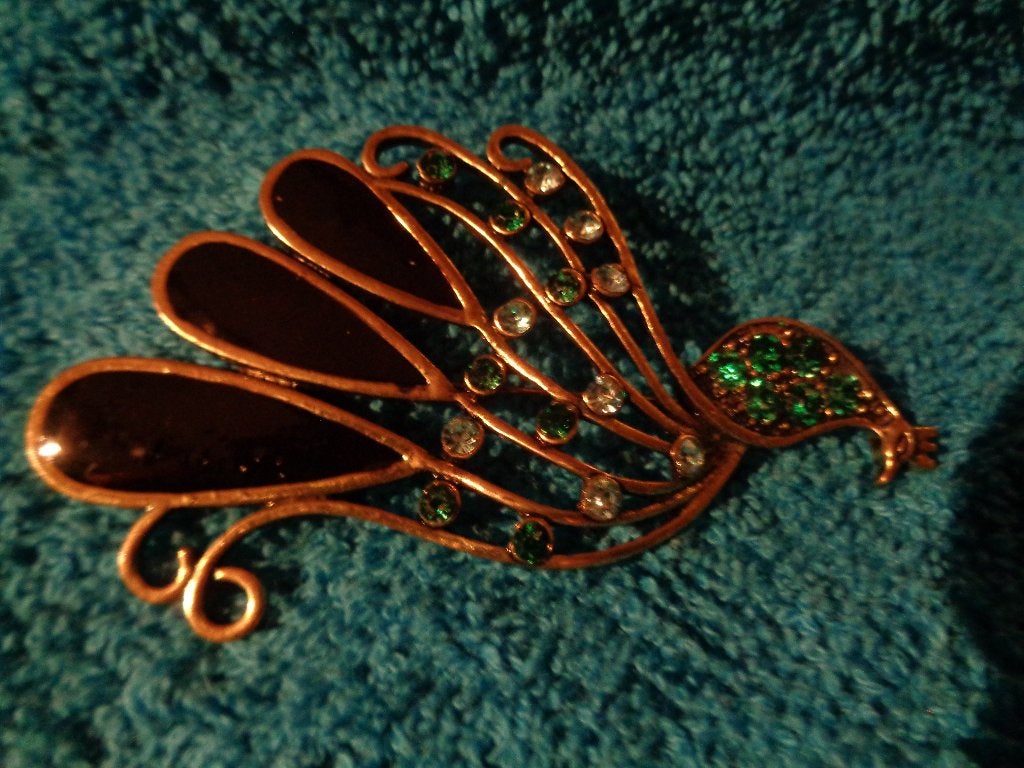 grote vogel met steentjes als broche nr br 5001, Overige materialen, 4 tot 7 cm, Nieuw, Ophalen of Verzenden