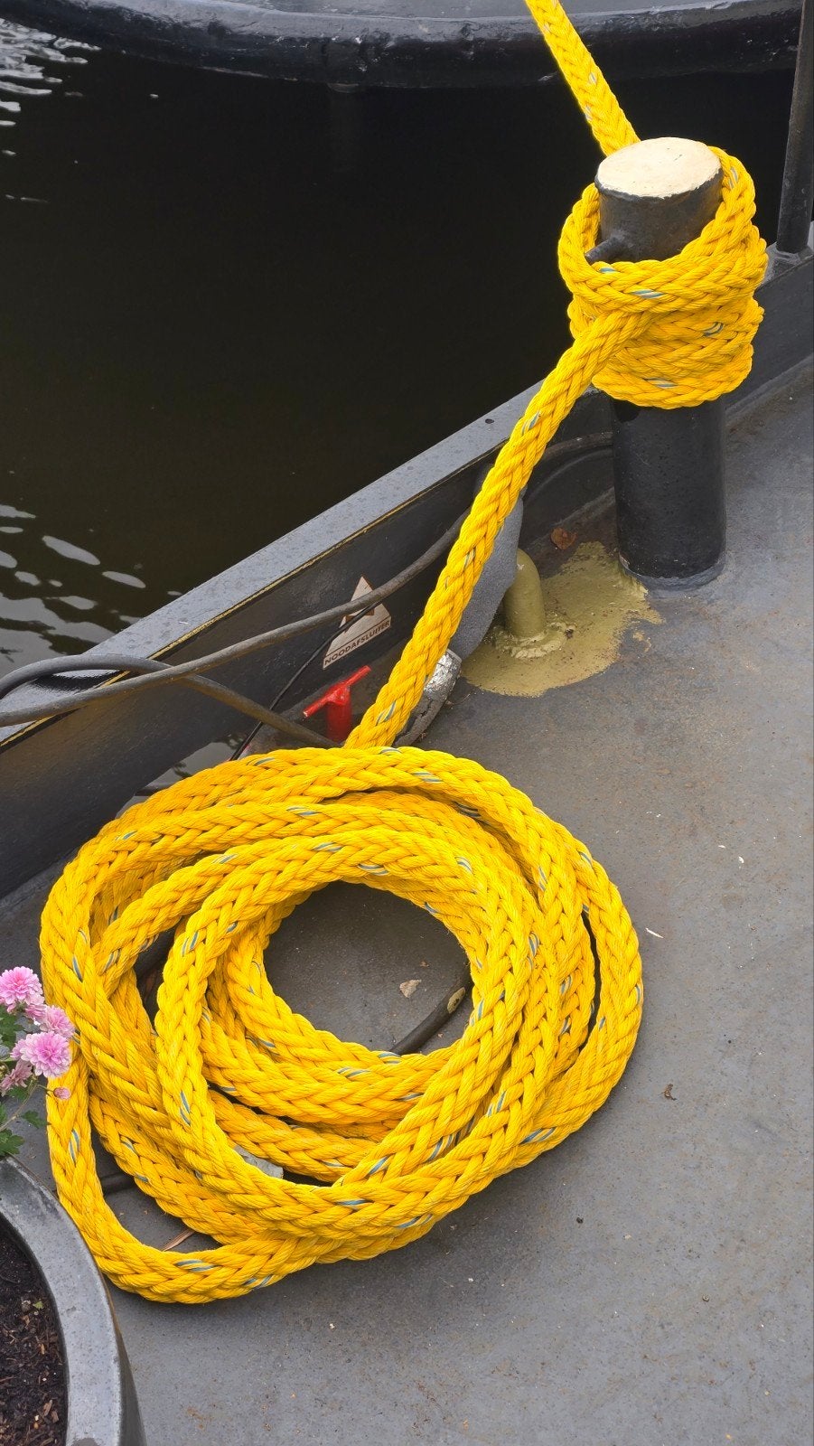 4 18m Trossen 28mm met versterkt oog, Ophalen, Zo goed als nieuw, Lijn of Blok