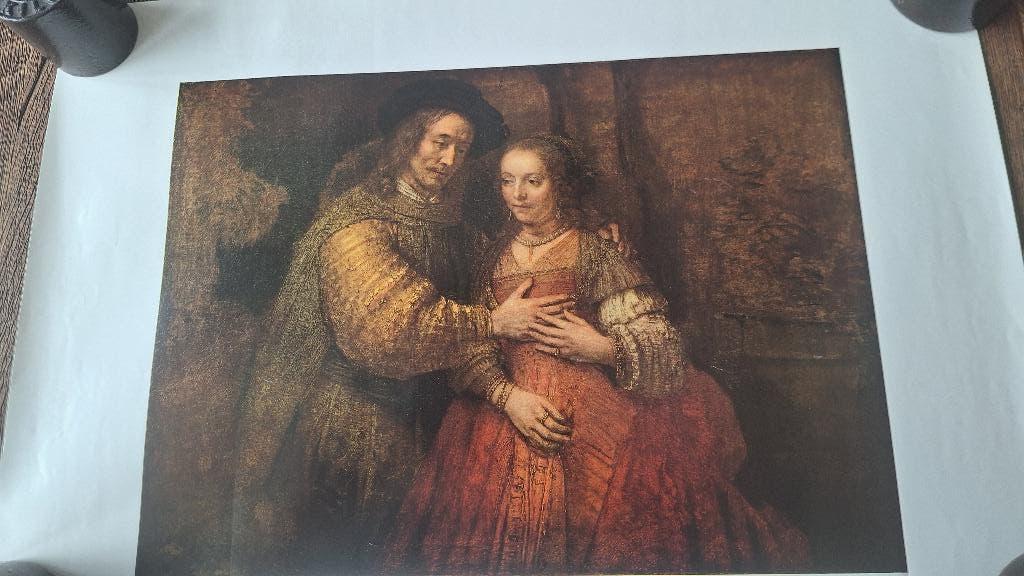 Reproductie schilderij Het Joodse bruidje van Rembrand, Ophalen