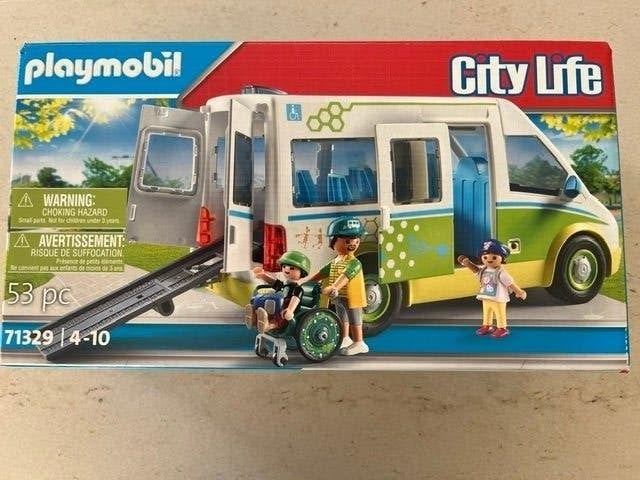Playmobil 71329 schoolbus, NIEUW, Complete set, Voertuig, Nieuw, Ophalen of Verzenden