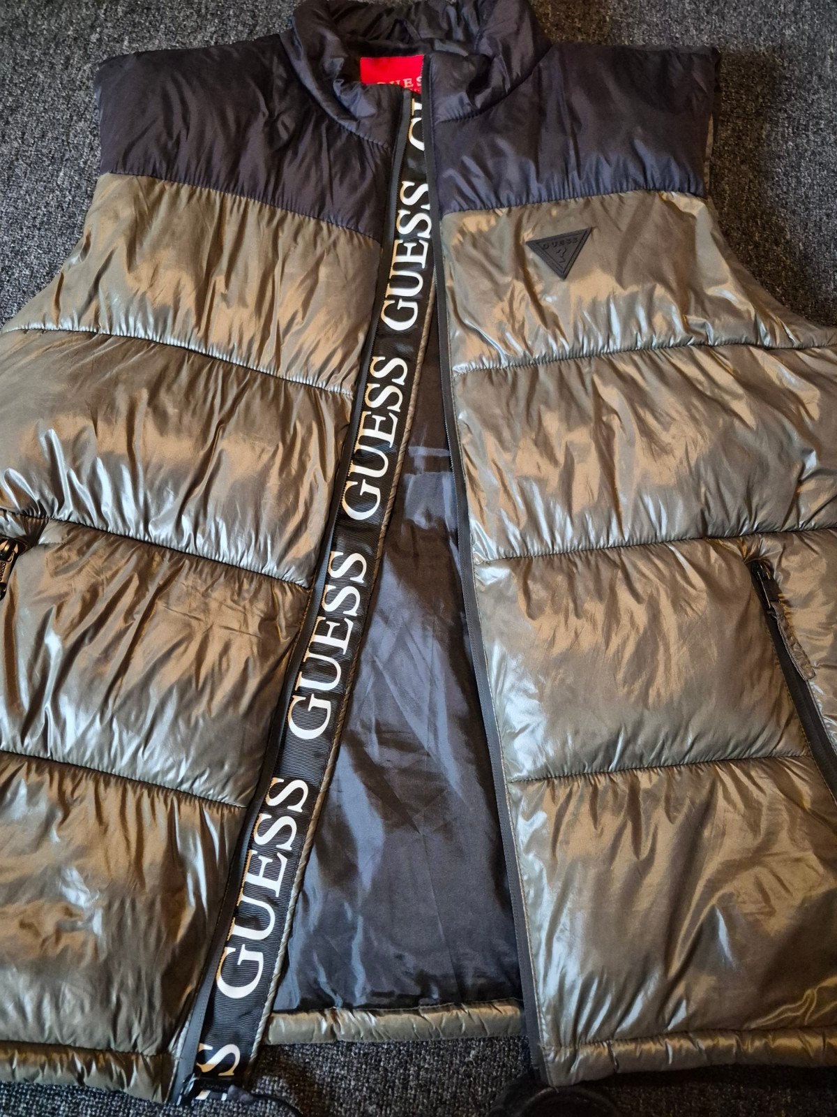 Guess donsbodywarmer maat XL, Kleding | Heren, Bodywarmers, Verzenden, Maat 56/58 (XL), Zo goed als nieuw, Guess
