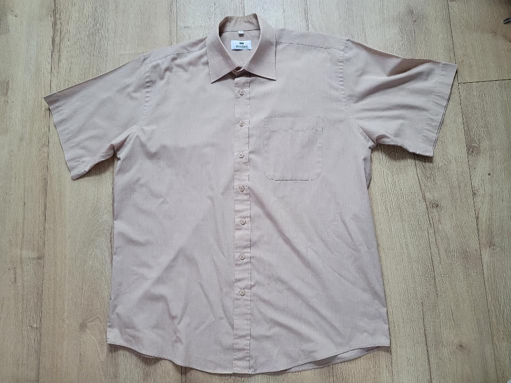KINGFIELD beige overhemd maat 42 (L) ~ HH1011, Kleding | Heren, Overhemden, Gedragen, Halswijdte 41/42 (L), Beige, Ophalen of Verzenden