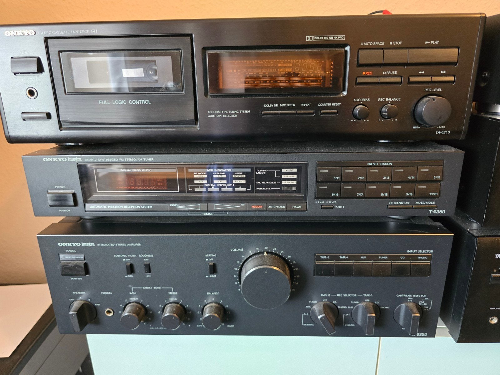 Onkyo Integra Stereo Set: Cassettedeck, Tuner, Versterker, Audio, Tv en Foto, Overige merken, Gebruikt, Cassettedeck, Losse componenten