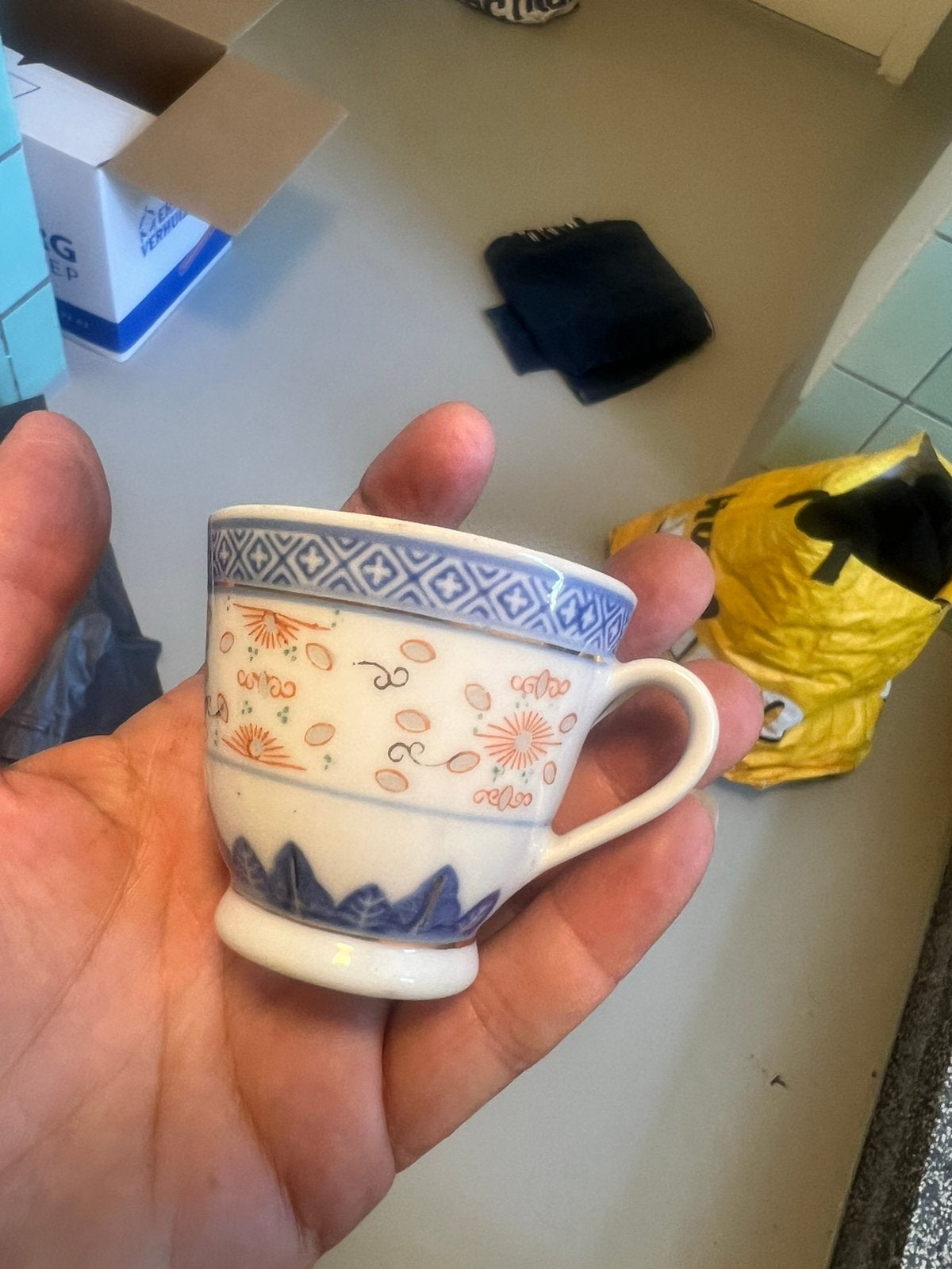 Chinees kopje, Ophalen of Verzenden, Zo goed als nieuw, Overige stijlen, Kop(pen) en/of Schotel(s)