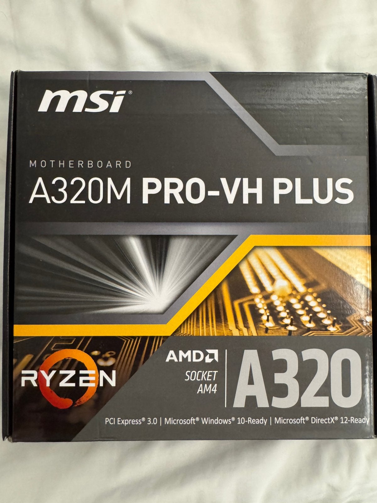 Motherboard MSI A320M PRO-VH PLUS, Computers en Software, Ophalen of Verzenden, Gebruikt, AMD, DDR4