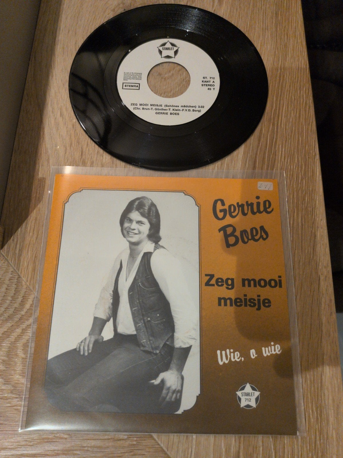 Gerrie Boes zeg mooi meisje - wie, o wie, 7 inch, Ophalen of Verzenden, Zo goed als nieuw, Levenslied of Smartlap