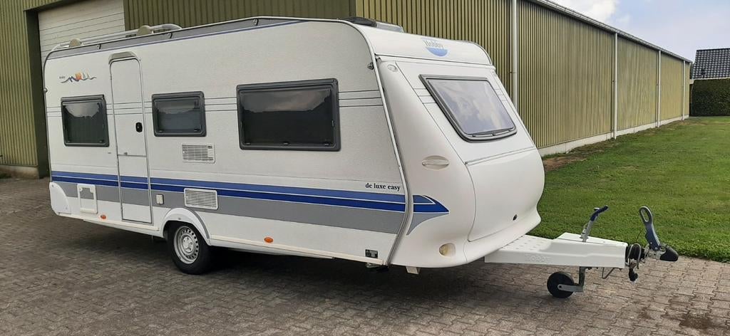 Hobby De Luxe Easy met kinderkamer, Caravans en Kamperen, Caravans, Rondzit, Kachel, Particulier, 4 tot 5 meter