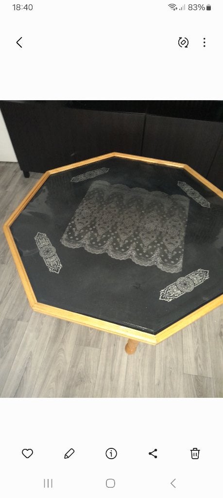 Mooie tafel op wielen, Huis en Inrichting, Ophalen, 50 – 75, Zo goed als nieuw, Rechthoekig