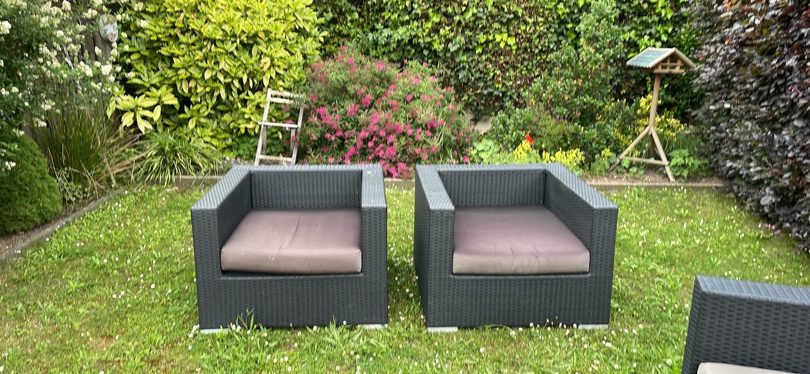 Lounge set, Tuin en Terras, Ophalen, Kunststof, Gebruikt, 3 zitplaatsen