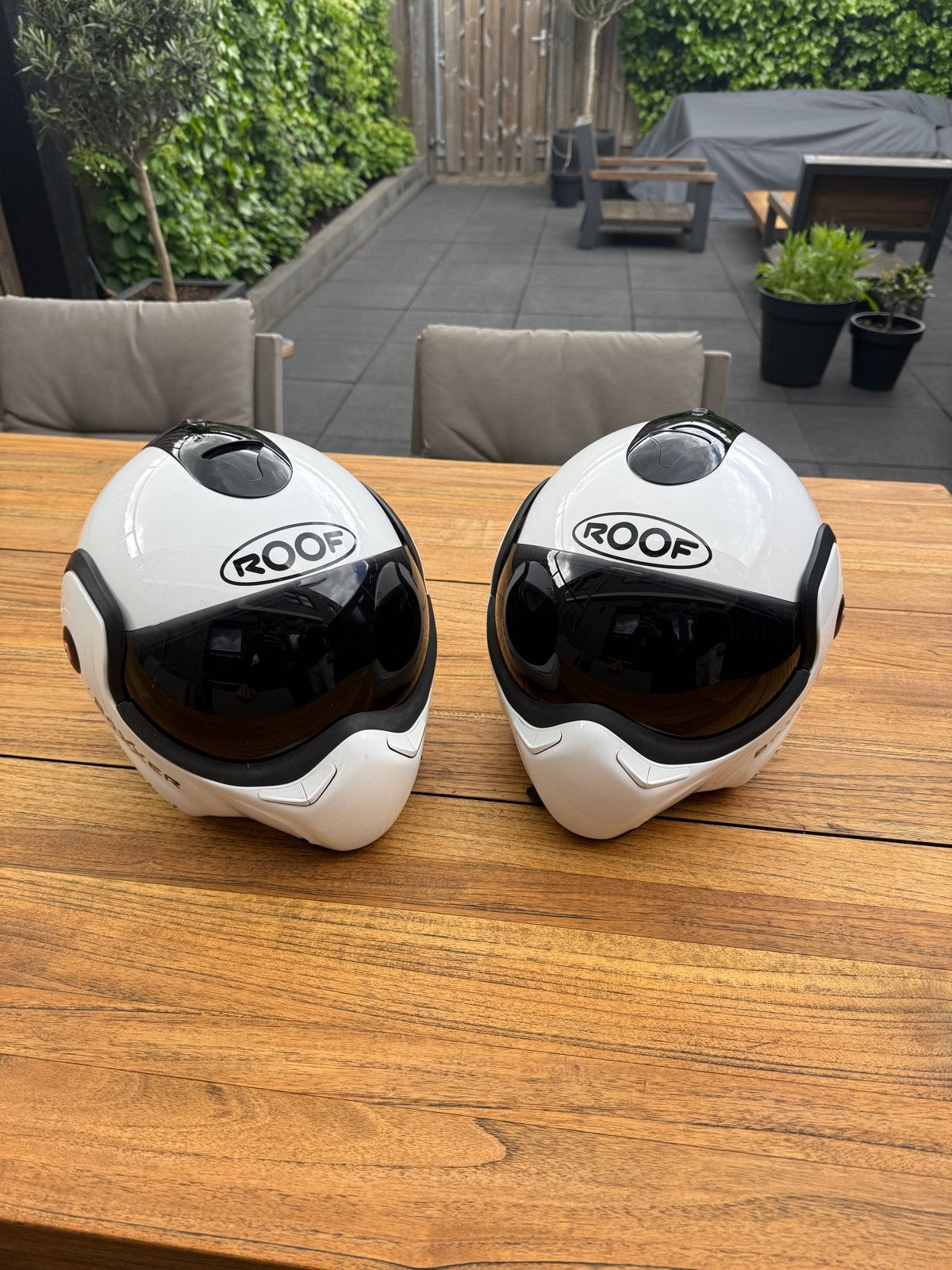 ROOF Boxxer R09 motorhelm wit maat S, Overige merken, Systeemhelm, Dames, Ophalen of Verzenden