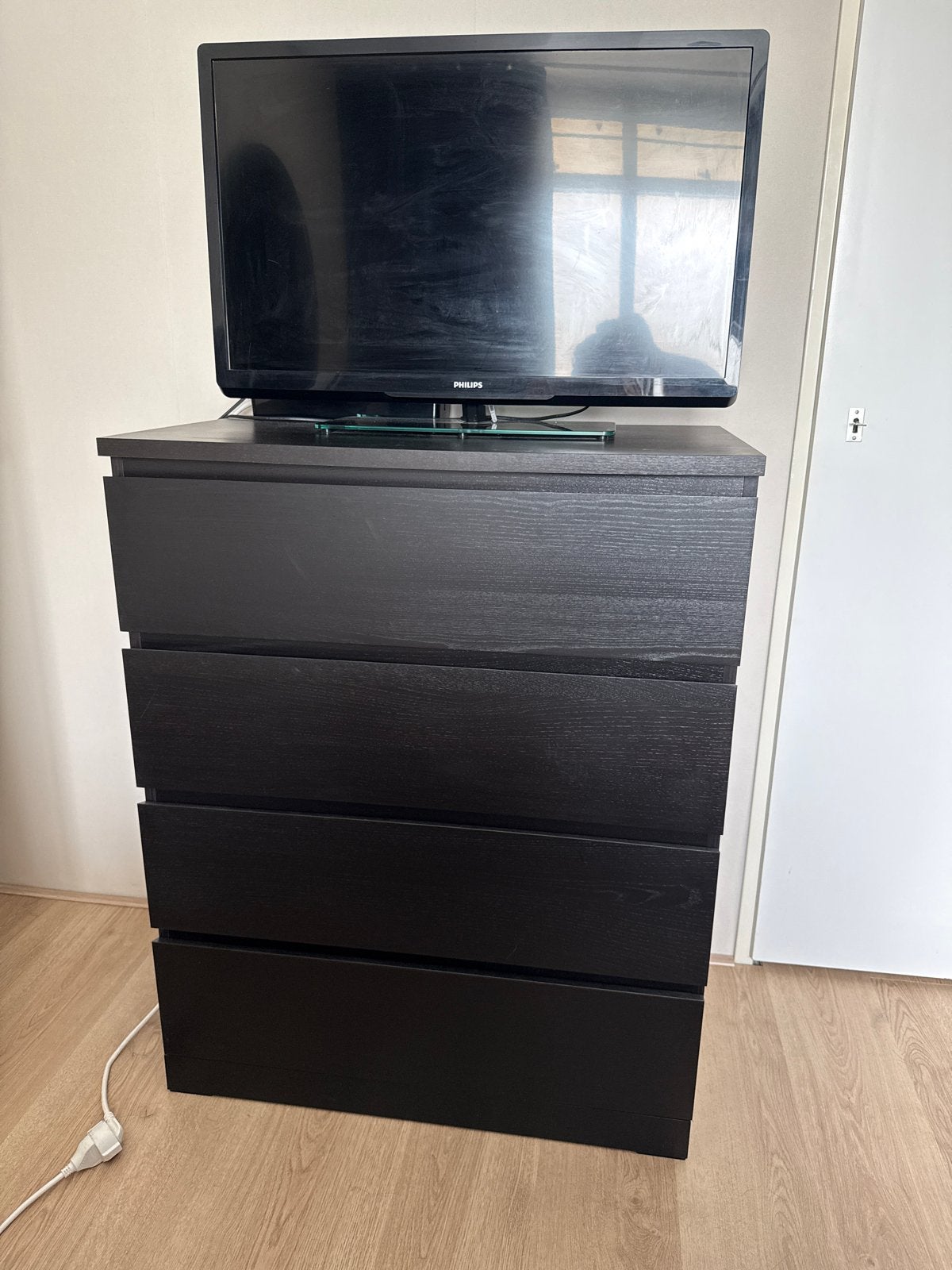 IKEA Malm ladekast Japandi stijl donkerbruin 4 lades, Huis en Inrichting, 3 of 4 laden, Ophalen, Zo goed als nieuw