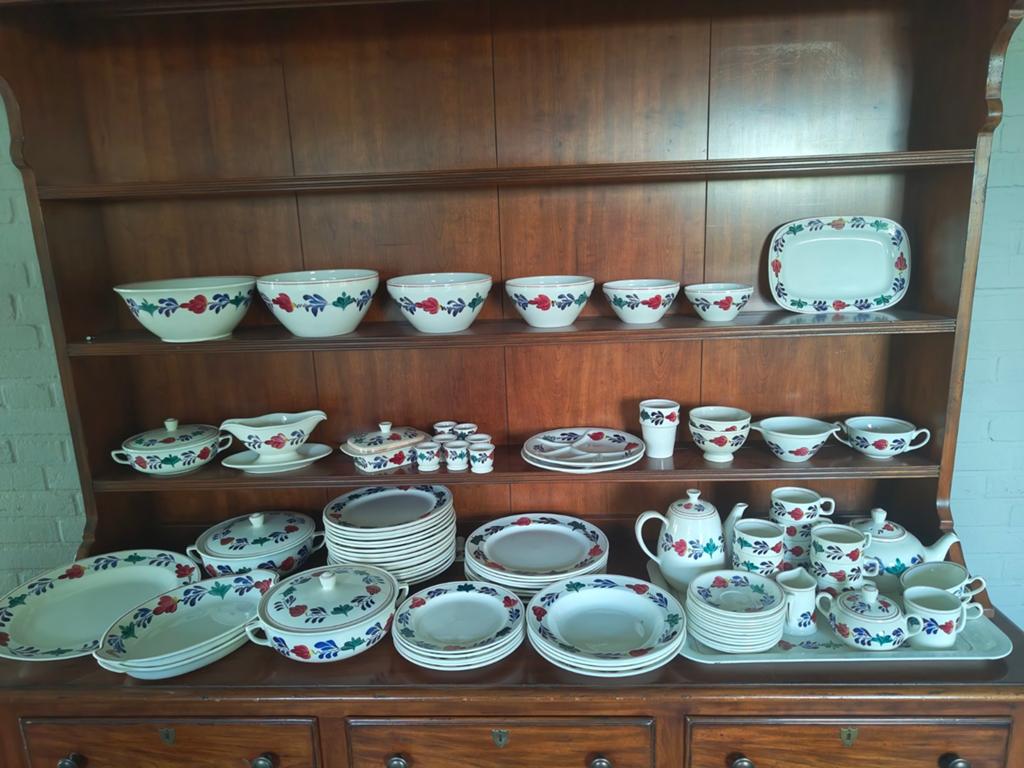 Uitgebreid Boerenbont Servies - Boch en Royal Sphinx, Ophalen of Verzenden