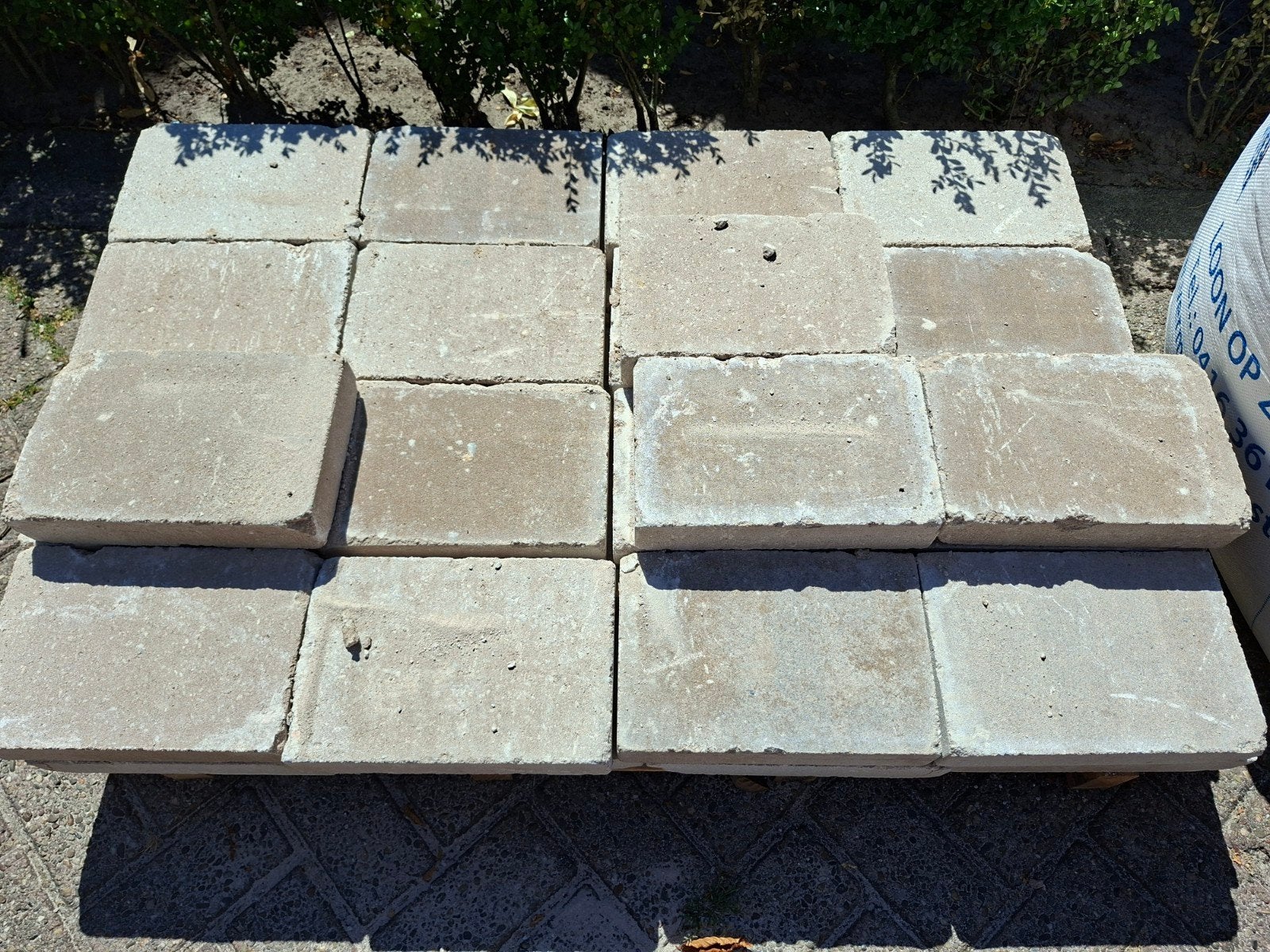 Restant betonnen terrastegels tumbleton GOYA, Tuin en Terras, Ophalen, Nieuw, Minder dan 5 m², Beton
