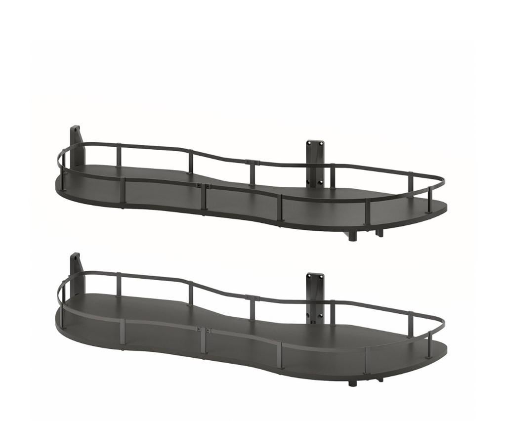 1 IKEA Utrusta Draaiplateau voor hoekkast, donkergrijs, Ophalen, Nieuw, 50 tot 100 cm, Minder dan 100 cm