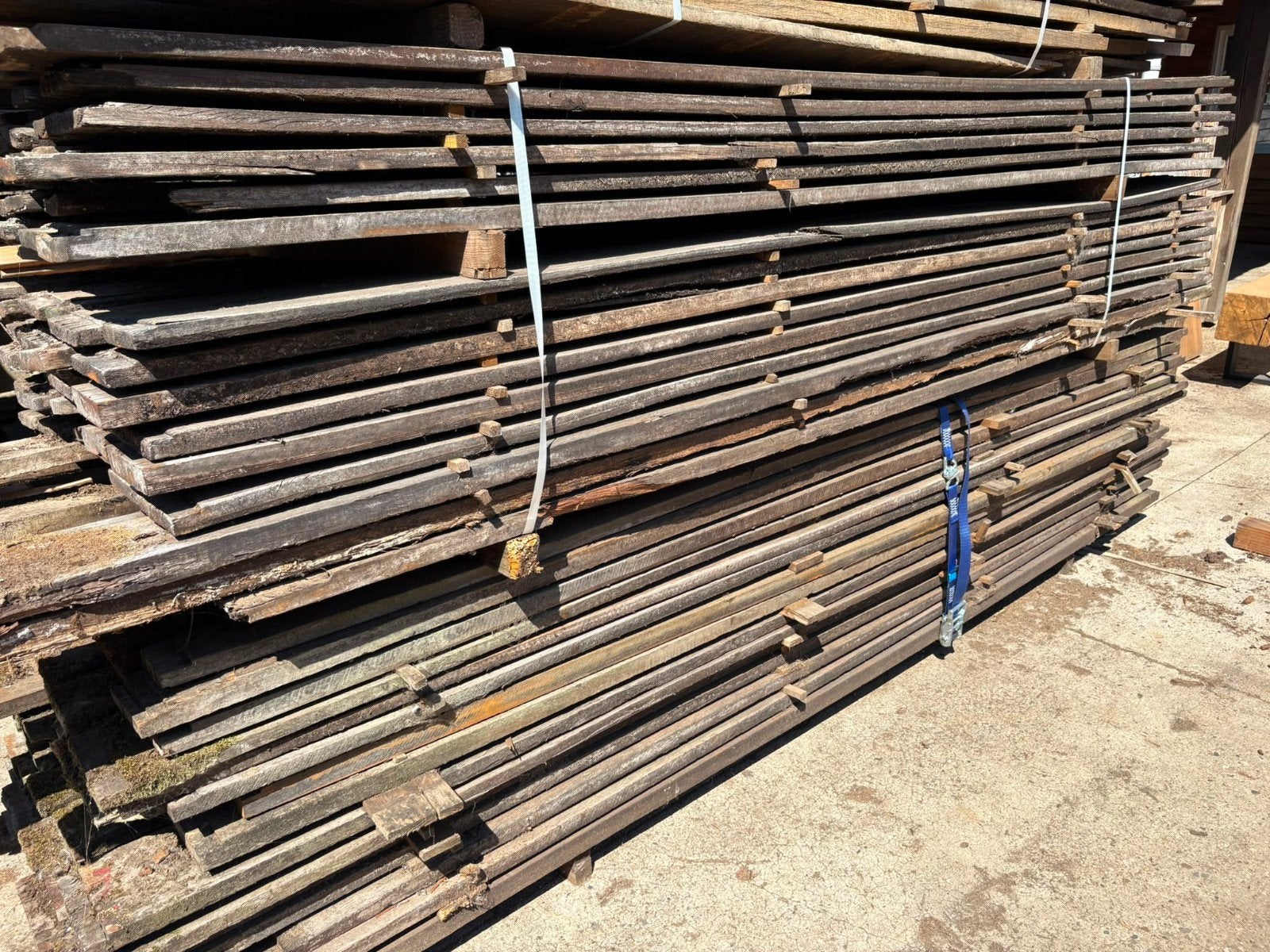 Partij oude scheepsvloer planken | Azobe | 350 cm, Tuin en Terras, Gebruikt, Info@woodfarm.nl, 4251NT, Ophalen of Verzenden