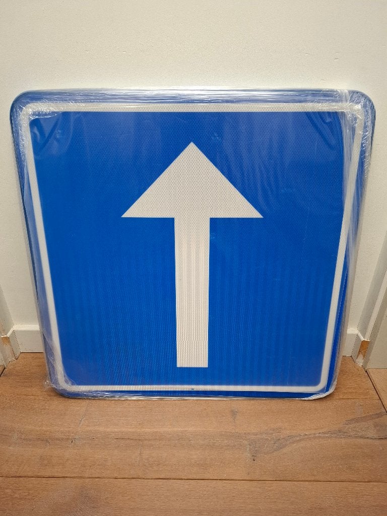 Verkeersbord F19 - Eenrichtingsverkeer - Aluminium - NIEUW, Verzenden, Nieuw, Overige typen