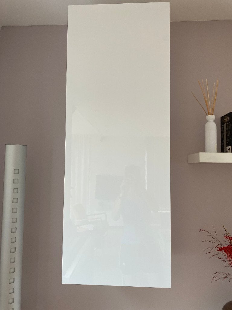 Hangkast hoogglans wit (merk Titolo), Ophalen, Met deur(en), 100 tot 150 cm, 50 tot 100 cm