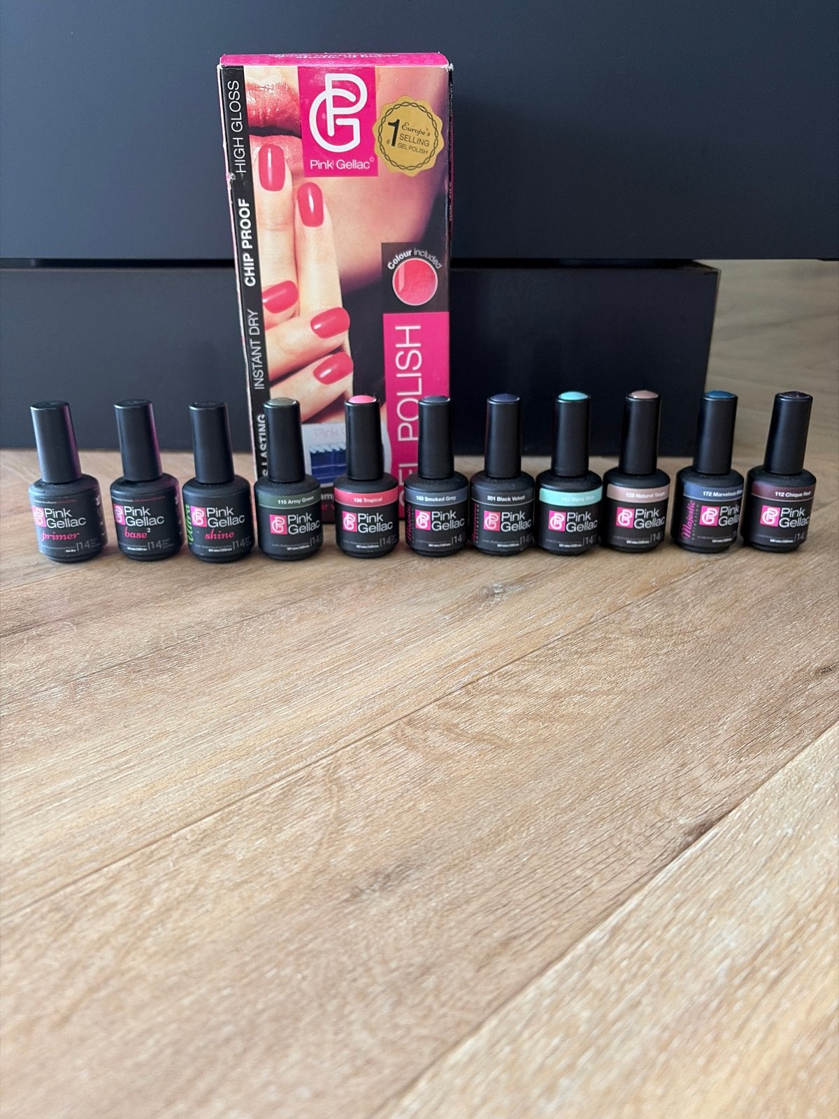 Pink gellac set basisset  met 8 kleuren, Ophalen of Verzenden