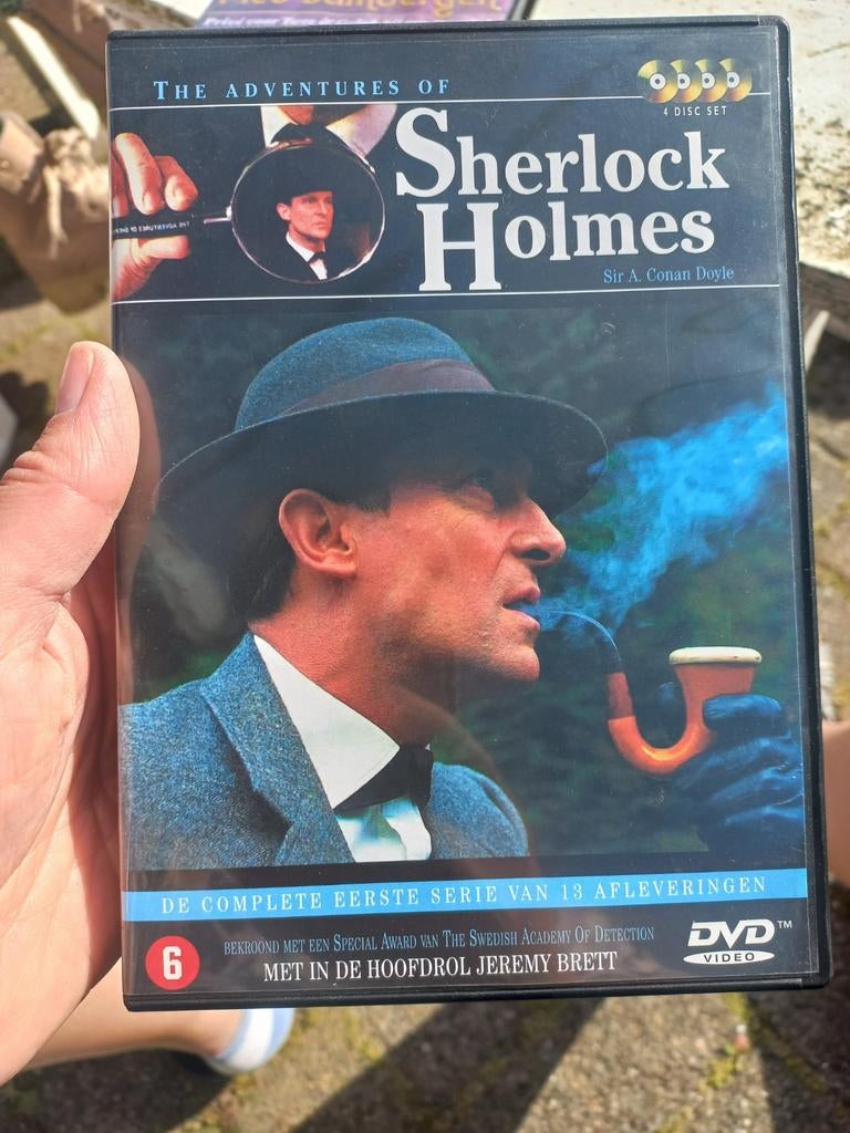The Adventures of Sherlock Holmes DVD Boxset (4 discs), Gebruikt, Boxset, Ophalen of Verzenden, Vanaf 6 jaar