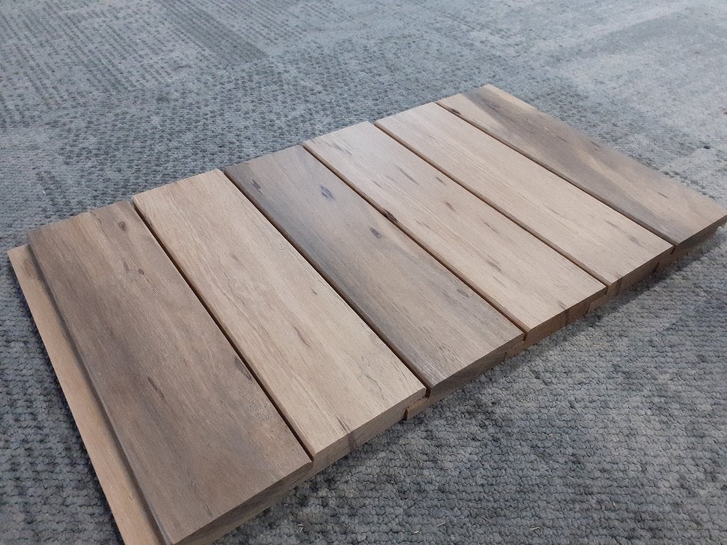 Actie Hardhout gevelbekleding - 5 x partij - Weg=Weg, Planken, Nieuw, Ophalen of Verzenden, Hardhout