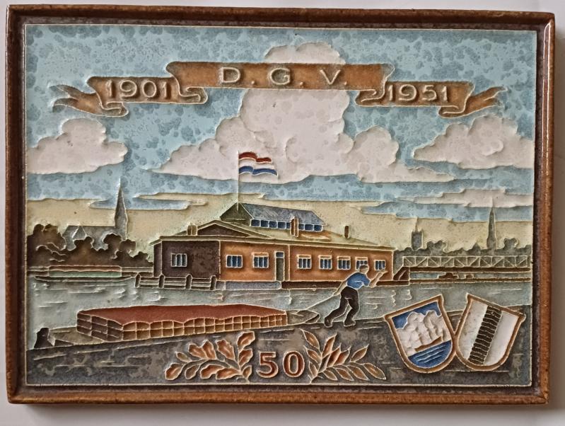 Zeldzame tegel delftse groente veiling,porselyne fles delft, Ophalen of Verzenden
