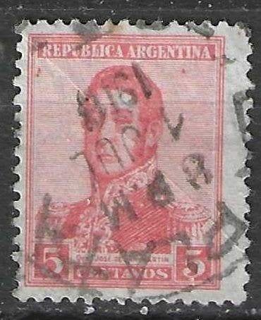Argentinie 1912/1915 - Yvert 182A - Jose de San Martín (ST), Verzenden, Gestempeld, Midden-Amerika