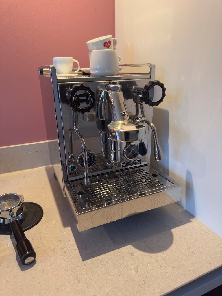 Rocket Espresso Mozzafiato Evo R, Witgoed en Apparatuur, Koffiezetapparaten, Ophalen, Espresso apparaat, Koffiebonen, Zo goed als nieuw