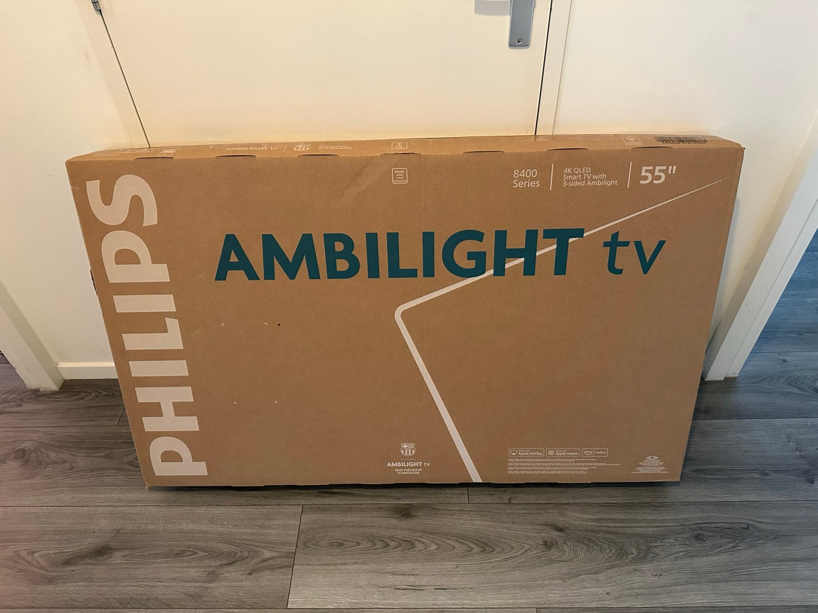 Philips Ambilight TV 55 inch 4K QLED Smart TV Nieuw in doos, Philips, QLED, Nieuw, Ophalen of Verzenden