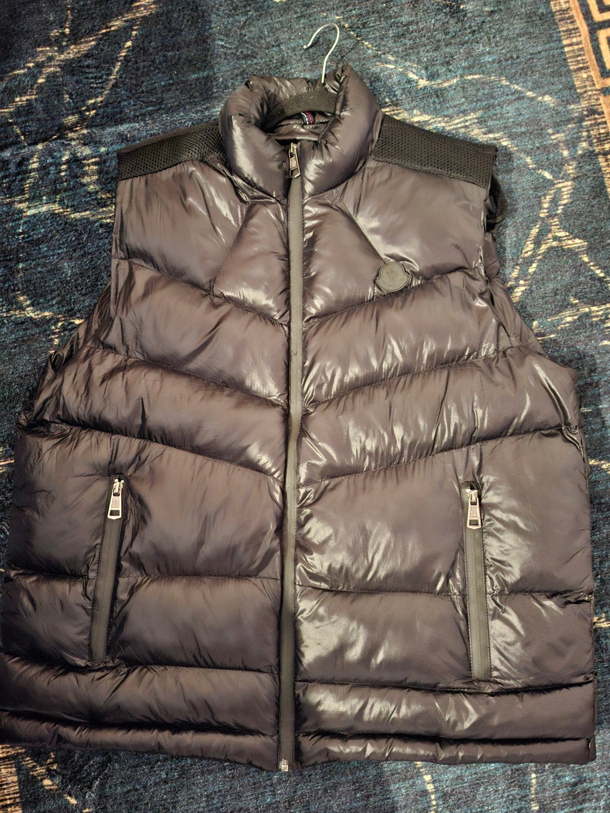 Moncler Stijlvol Zwart Gewatteerd Bodywarmer, Moncler, Verzenden, Zwart, Maat 56/58 (XL)