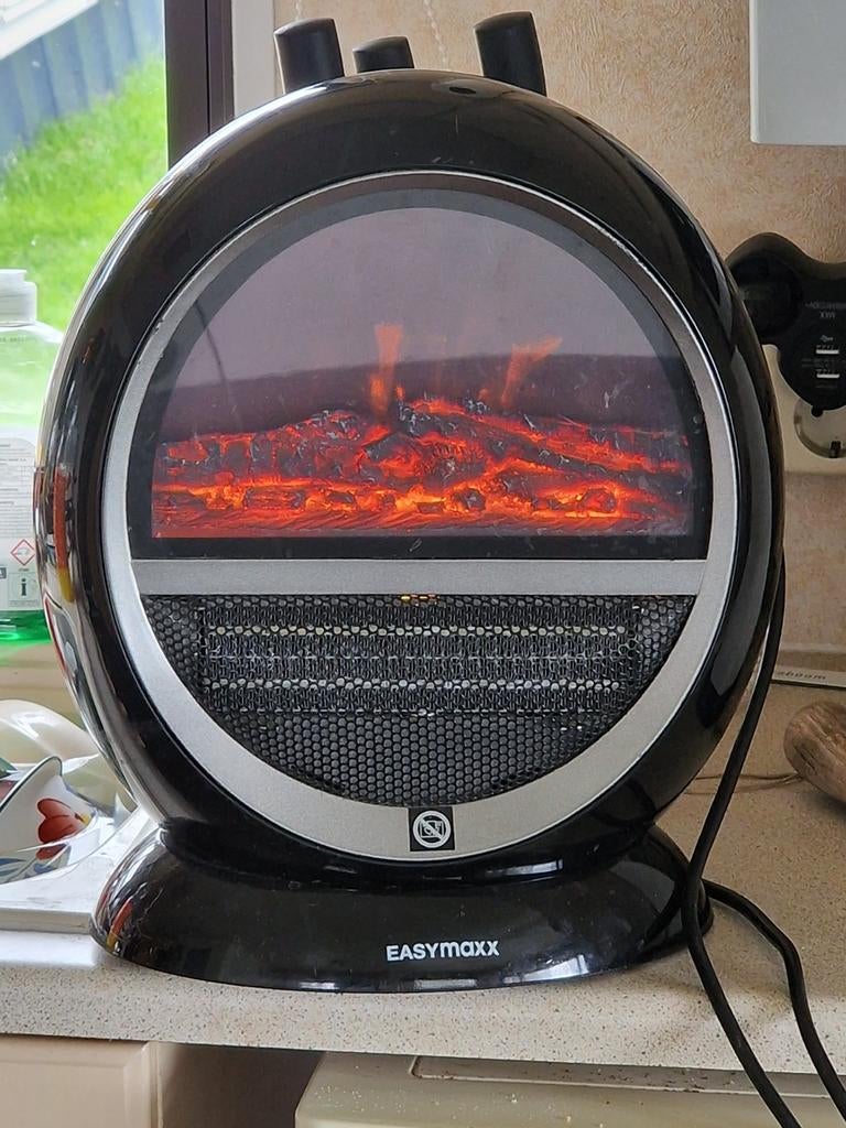 EASYMAXX Elektrische Sfeerhaard met Verwarming, Huis en Inrichting, Kachels, Gebruikt, Overige soorten, Elektrisch, Ophalen of Verzenden