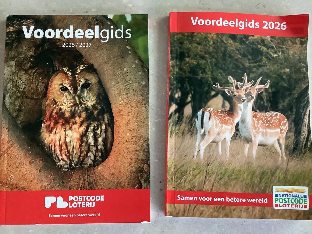 3x Postcodeloterij korting bonnen voordeelgids 2026 2027, Tickets en Kaartjes, Drie personen of meer, Kortingsbon