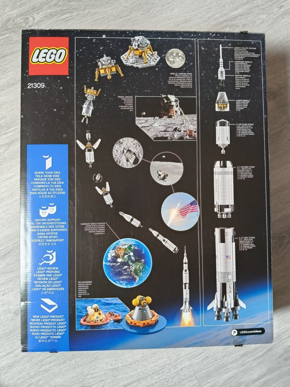 Lego Ideas Nasa Apollo Saturn V 21309, Compleet, Lego, Ophalen of Verzenden, Complete set