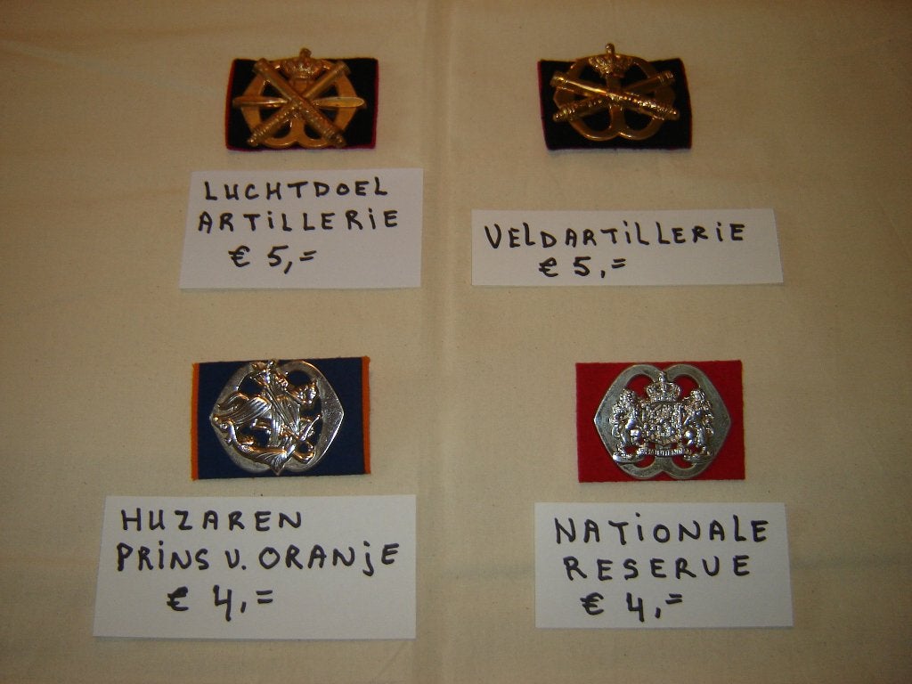 BARET EMBLEMEN LEGER, Ophalen of Verzenden, Landmacht, Nederland, Embleem of Badge