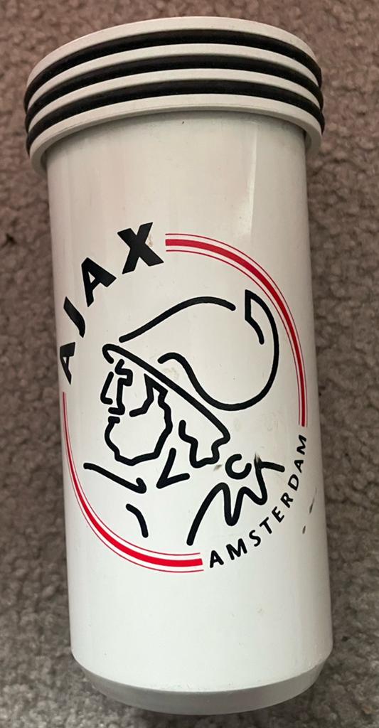 Drinkbeker met draaideksel AJAX, Ophalen of Verzenden, Gebruikt, Ajax, Overige typen