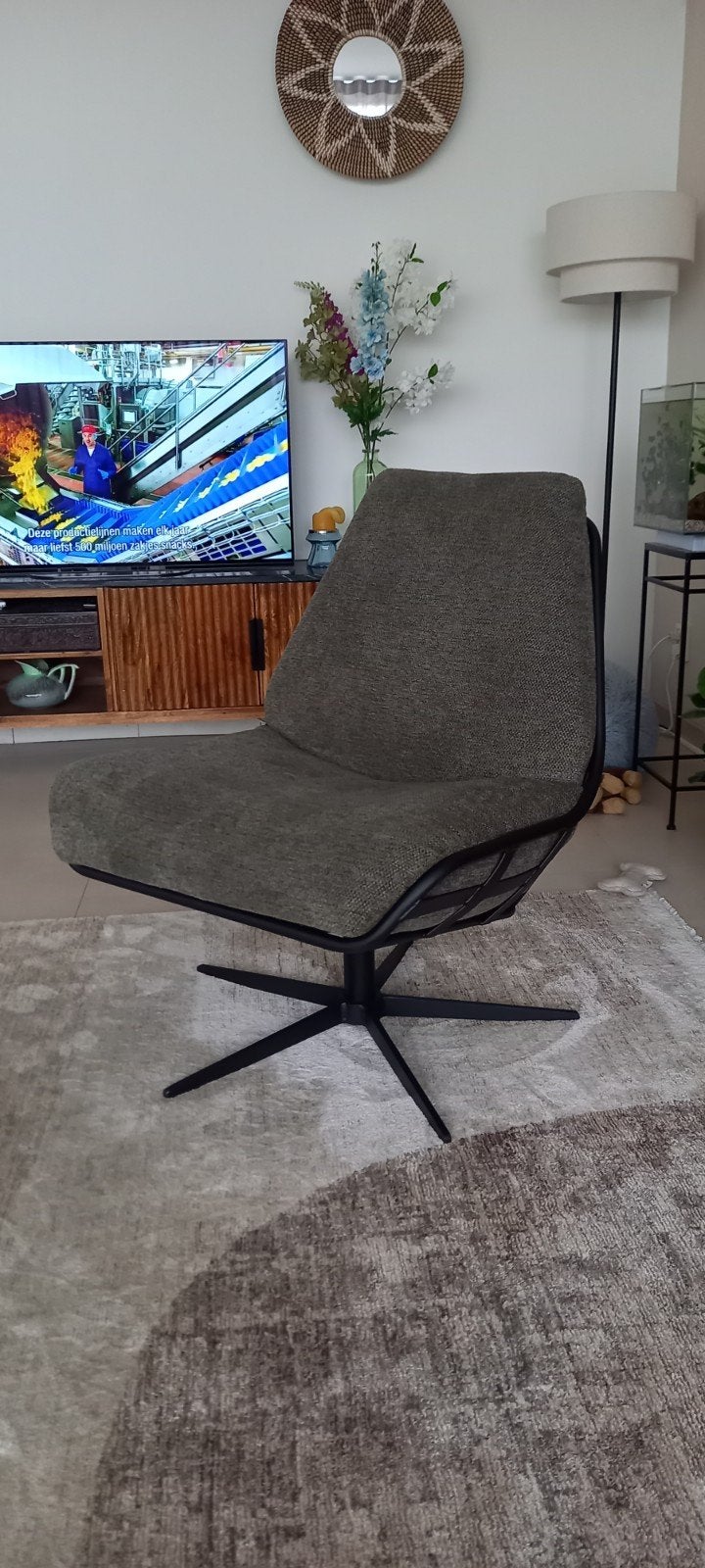 mosgroene fauteuil joost, Ophalen, Nieuw, 75 tot 100 cm, 75 tot 100 cm