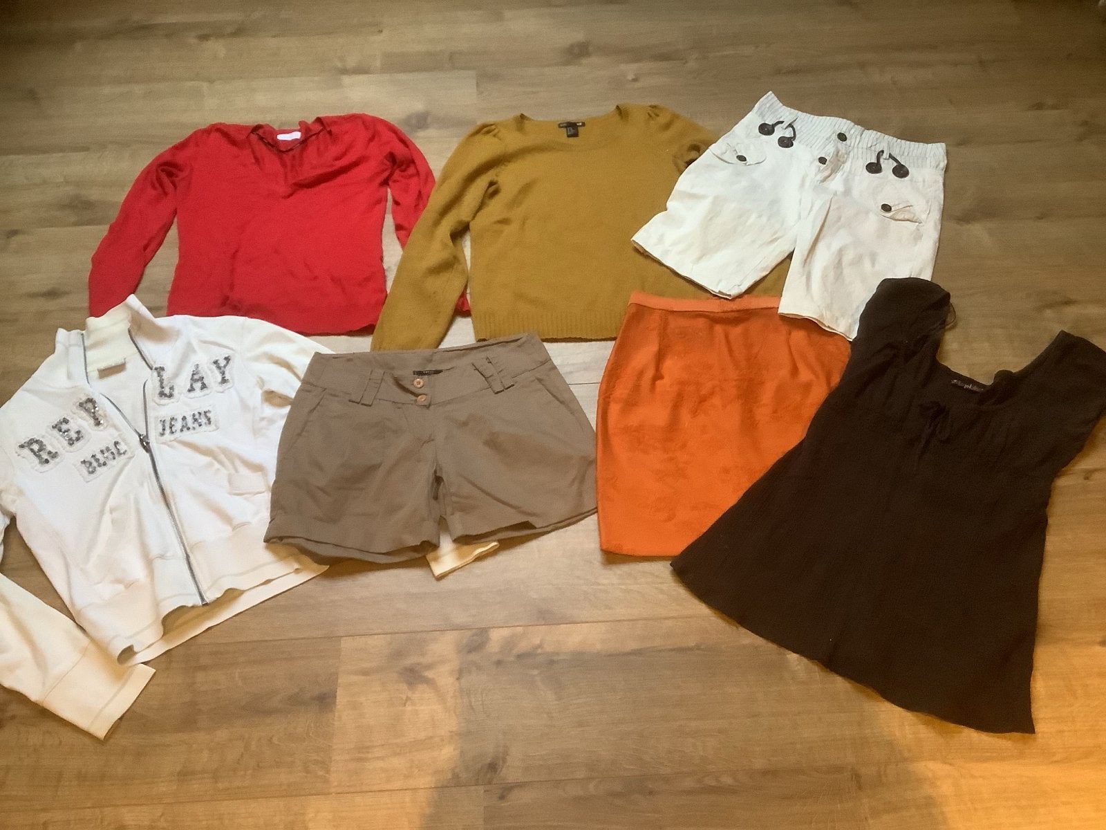 Kledingpakket XS: Truien, shorts en rokjes, Ophalen of Verzenden, Zo goed als nieuw, Maat 34 (XS) of kleiner