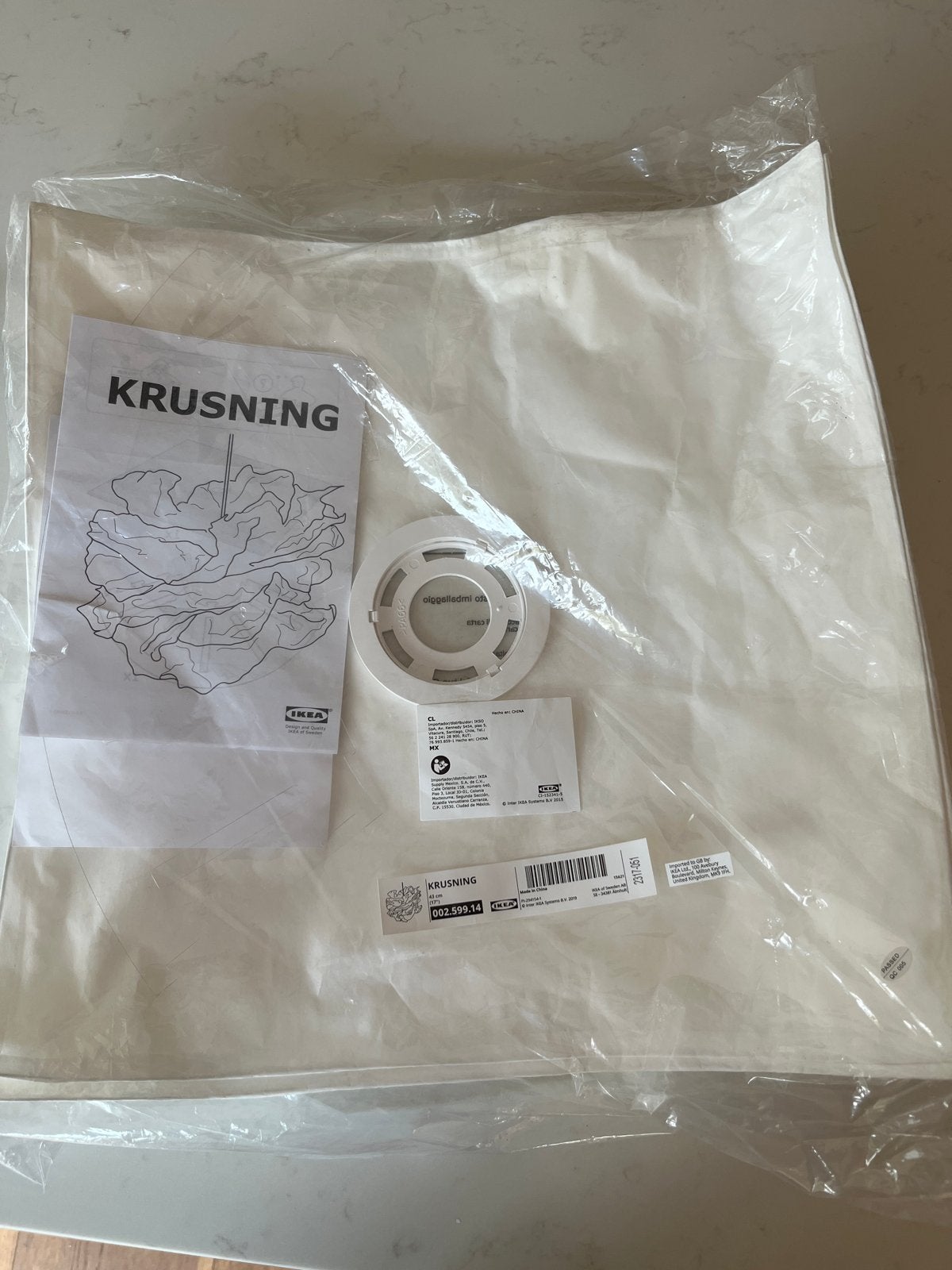 IKEA KRUSNING hanglamp, nieuw in verpakking, Ophalen, Nieuw, Kunststof