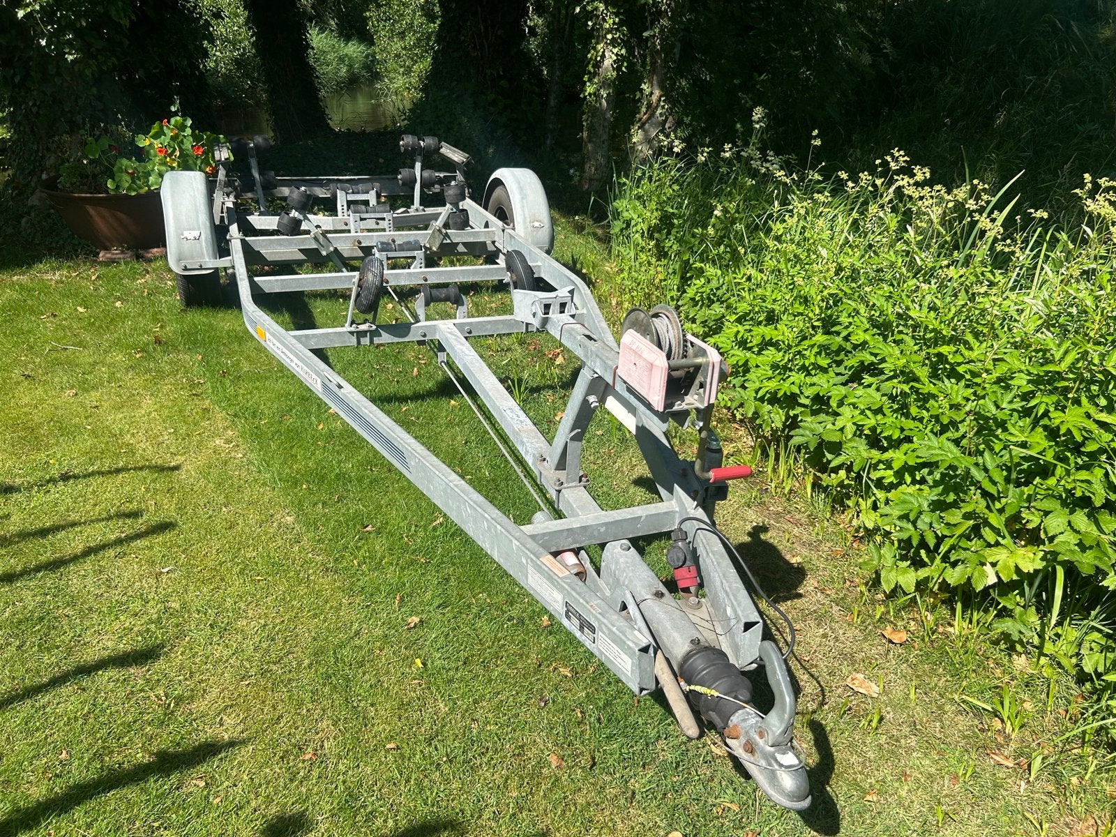 Harbeck 1300 boottrailer, Ophalen, Minder dan 1500 kg, Gebruikt, Sloepentrailer