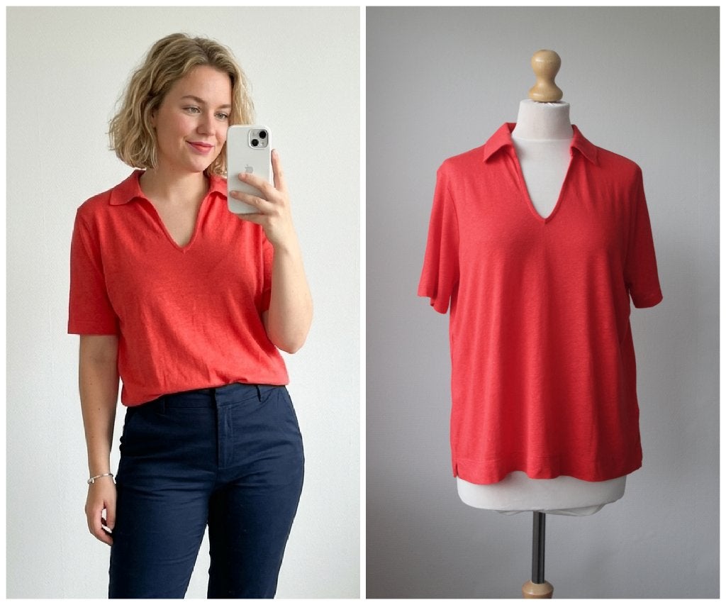 Part Two - NIEUW - prachtig polo shirt koraalrood - maat L, Verzenden, Maat 42/44 (L), Nieuw, Korte mouw