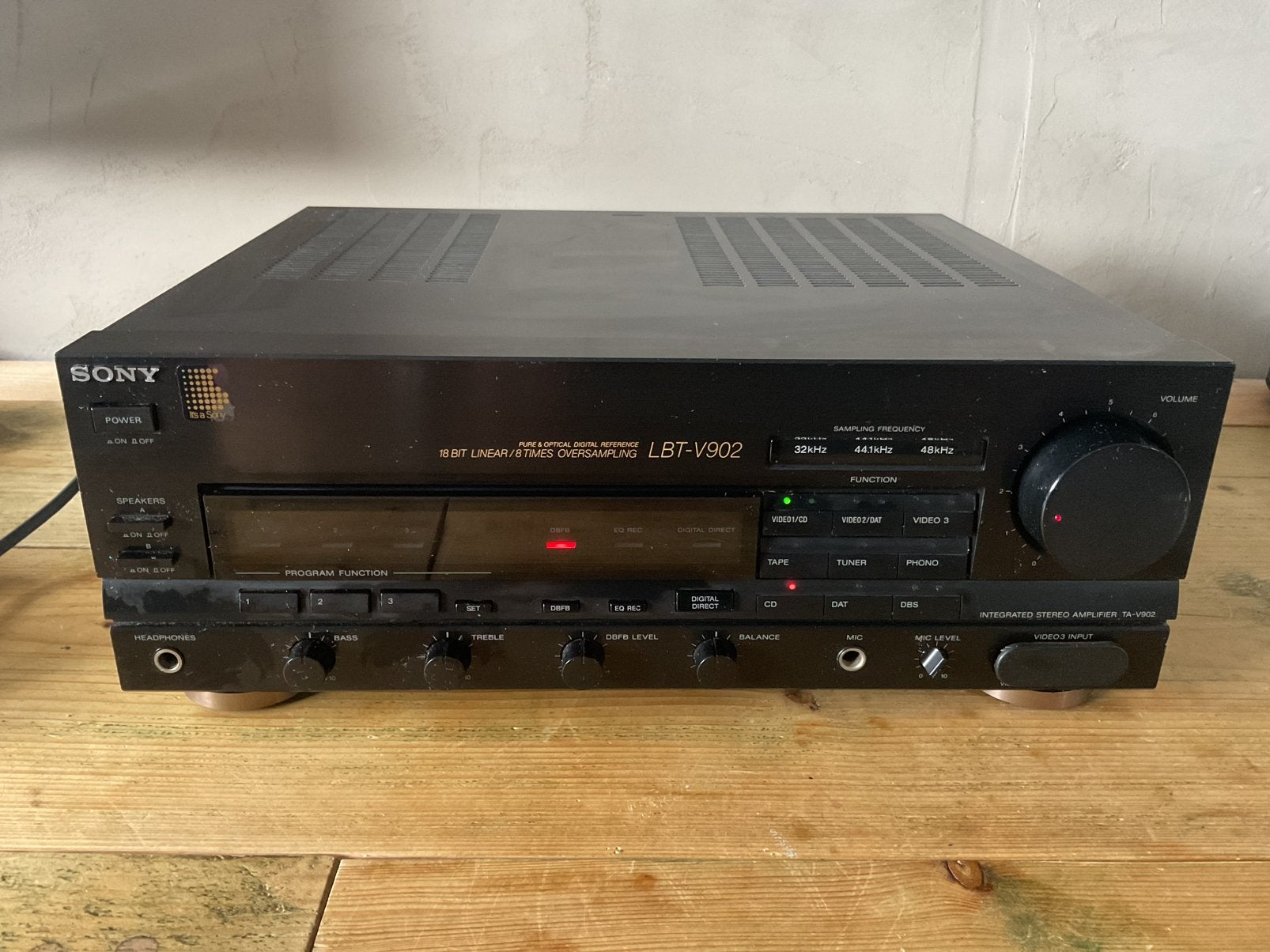 Sony TA-V902 versterker, Gebruikt, Ophalen of Verzenden, 60 tot 120 watt, Sony