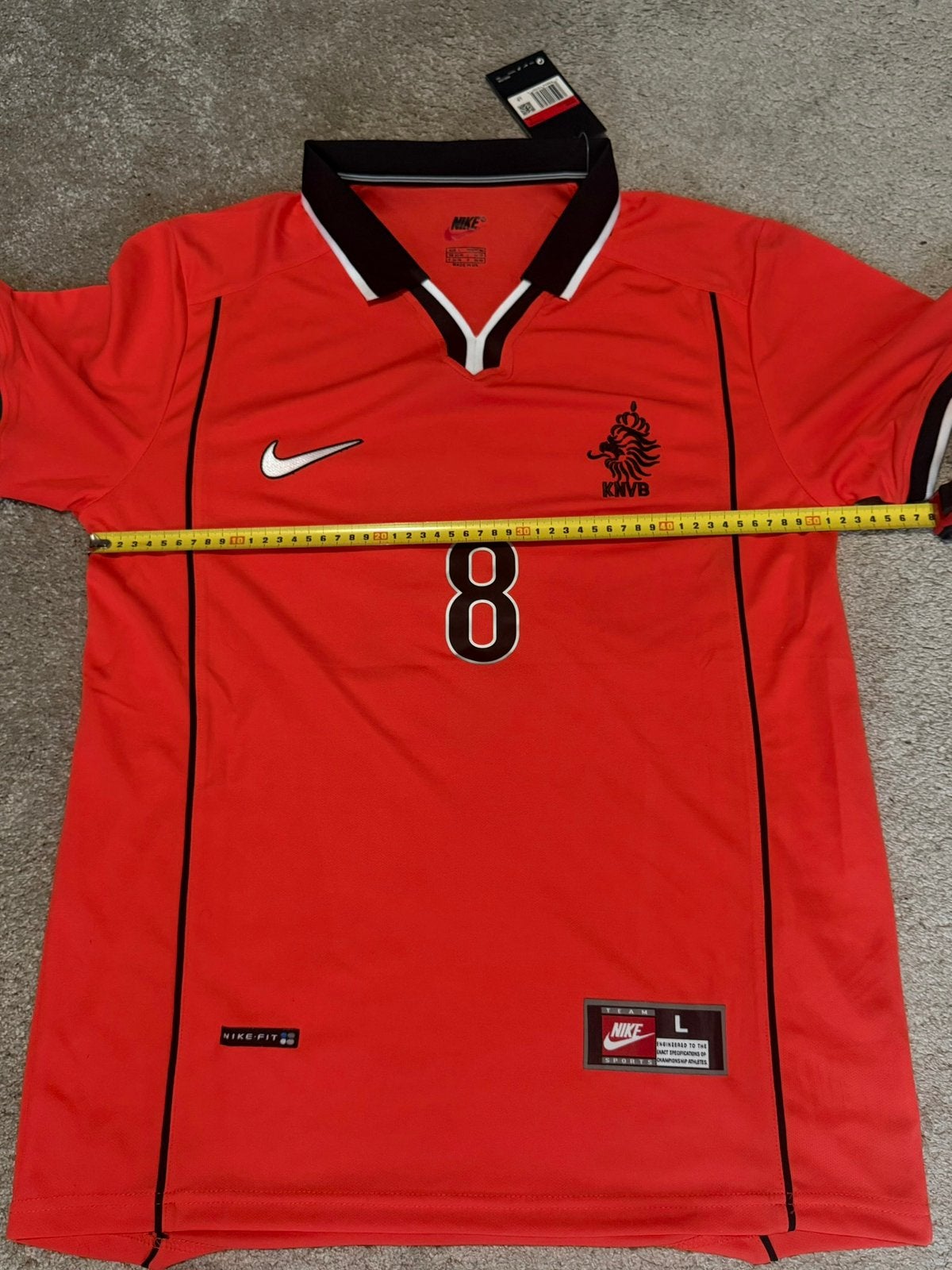 Bergkamp shirt, Sport en Fitness, Voetbal, Verzenden, Zo goed als nieuw, Shirt