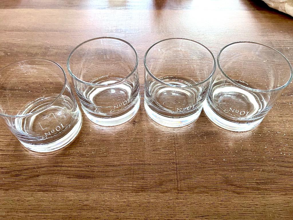 Drinkglazen Riviera Maison (4 stuks), Ophalen, Gebruikt, Overige materialen, Glas of Glazen