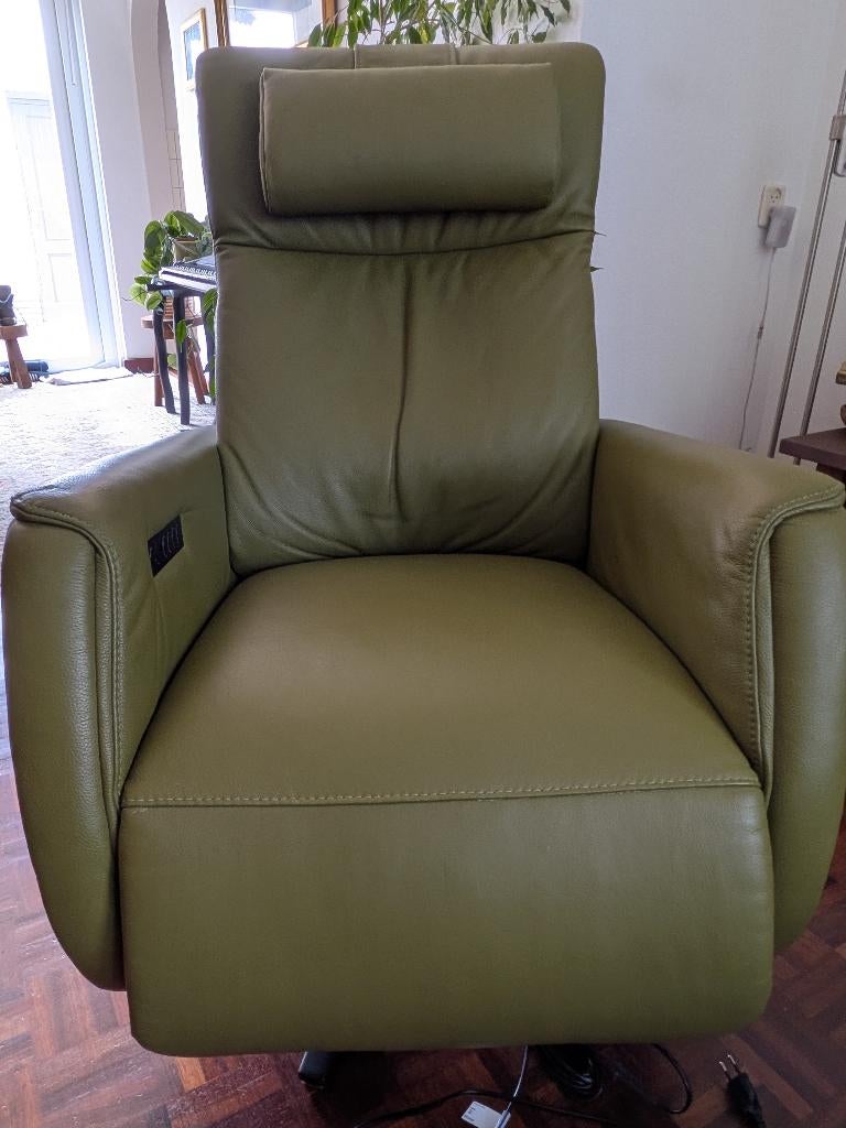 Sta-op stoel Comfort fauteuil "Relax" z.g.a.n., Huis en Inrichting, Fauteuils, Ophalen, Zo goed als nieuw, 50 tot 75 cm, Leer