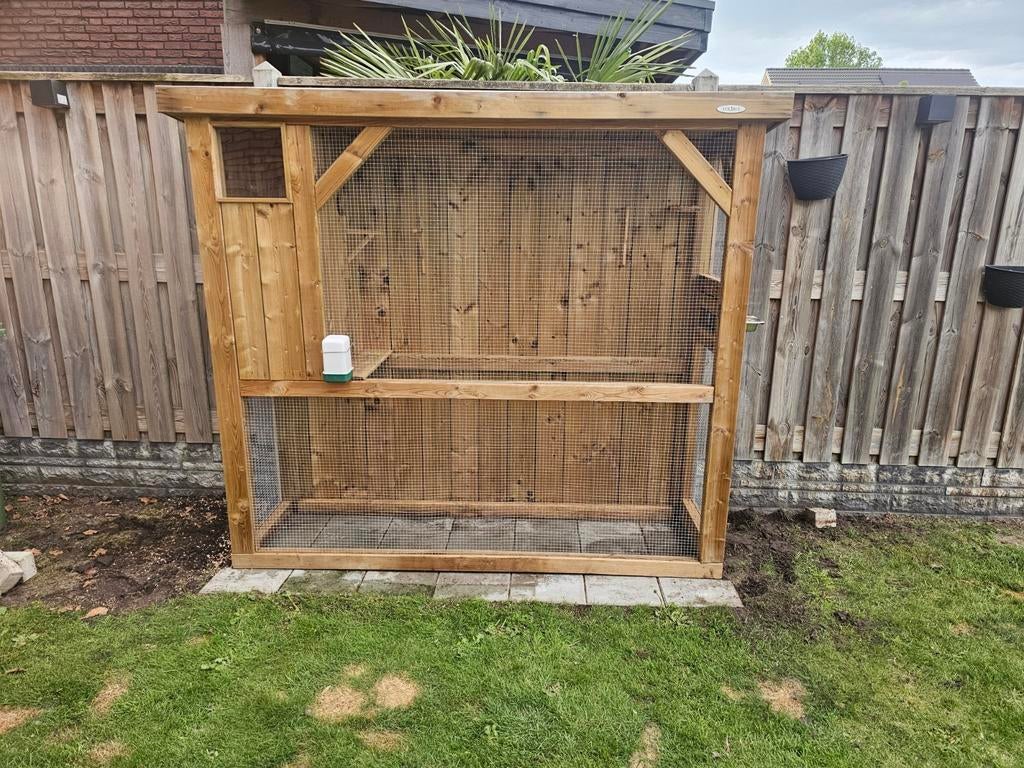 Voldux voliere r1, Ophalen, Zo goed als nieuw, Hout, Volière