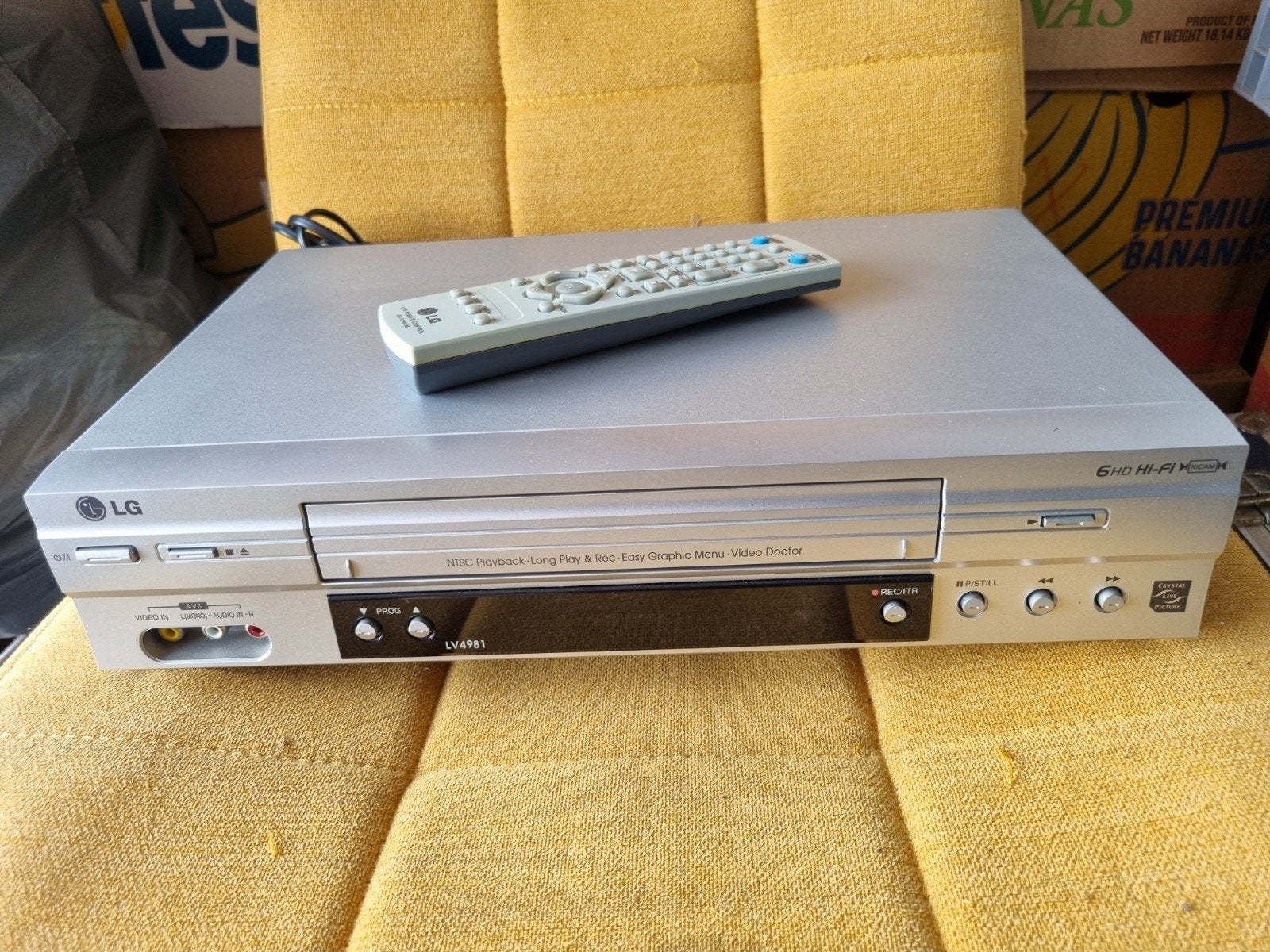 LG Videorecorder 6 Kops Hifi Stereo en kan NTSC afspelen, Ophalen, Zo goed als nieuw