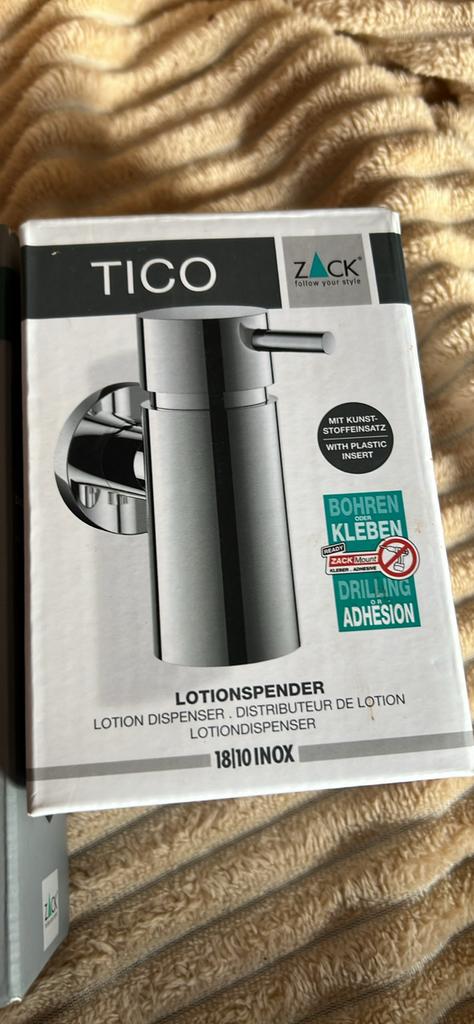 3 xNieuwe Zack Zeepdispensers - Tico en Linea modellen, Ophalen of Verzenden, Nieuw, Zwart, Overige typen