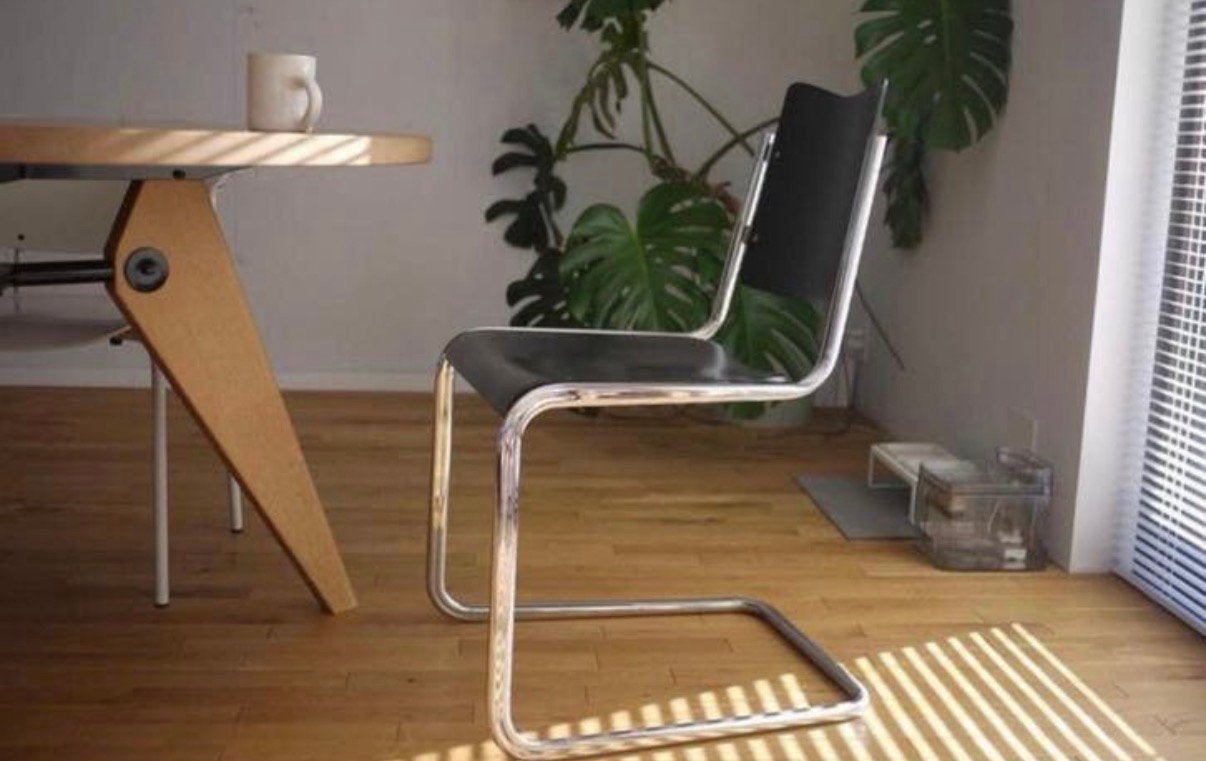 Set of 4 Vintage Tecta B11 Cantilever Chairs, Ophalen, Gebruikt, -, Zwart