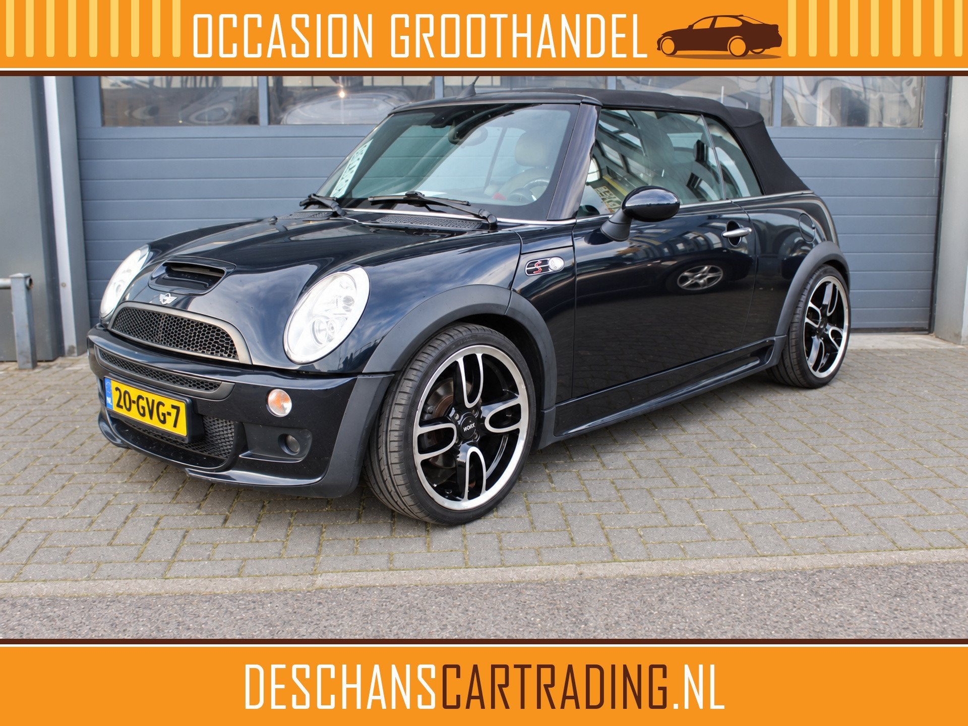 MINI Cooper Cabrio 1.6 S JCW Airco, PDC , Stoelverwarming, L, Auto's, Voorwielaandrijving, Gebruikt, 4 cilinders, Cabriolet