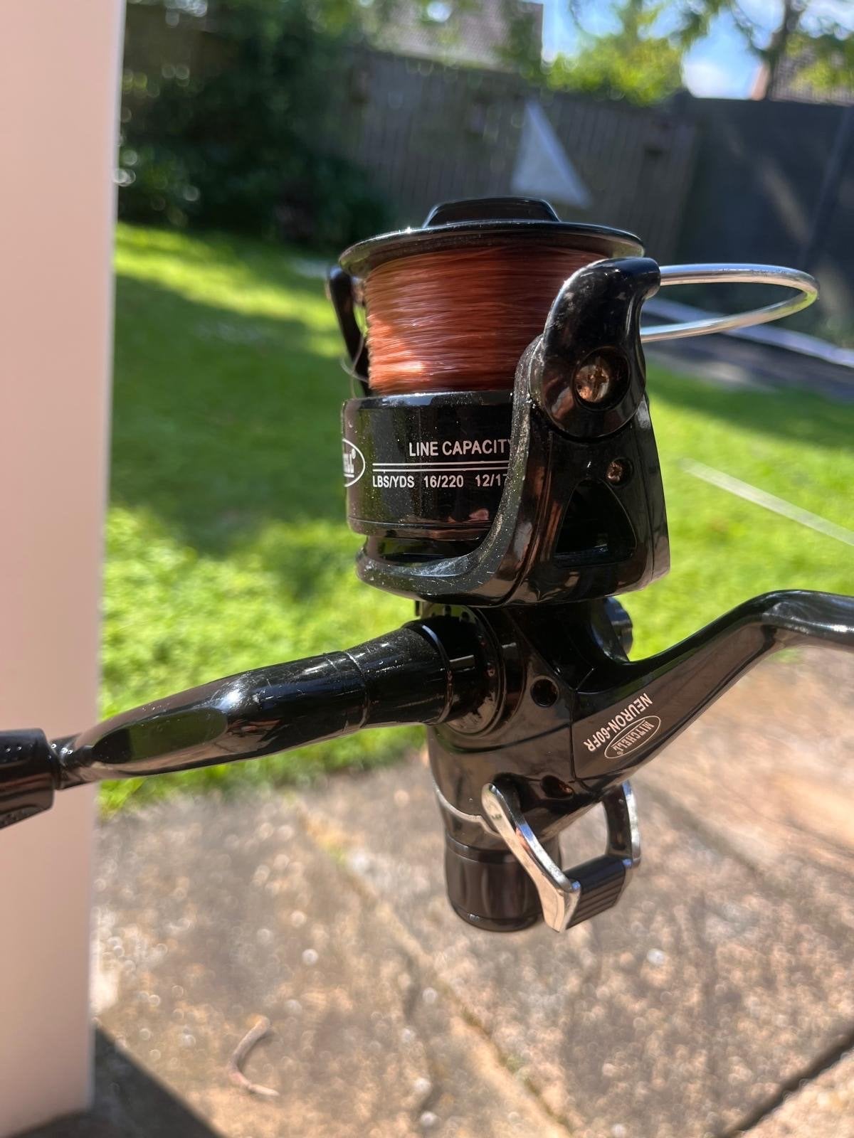 Mitchell Neuron 360FR Karperhengel met Molen, Watersport en Boten, Hengelsport | Algemeen, Ophalen of Verzenden, Gebruikt, Complete hengel